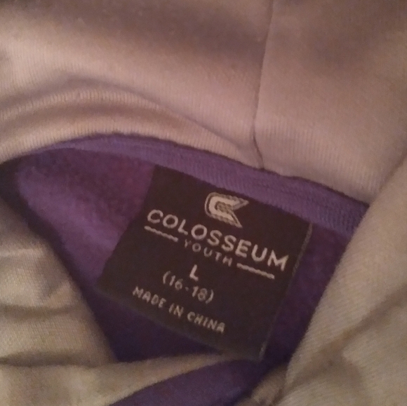 Colosseum K-State Kentucky Purple and Gray Hoodie Youth Large - Picture 4 of 6